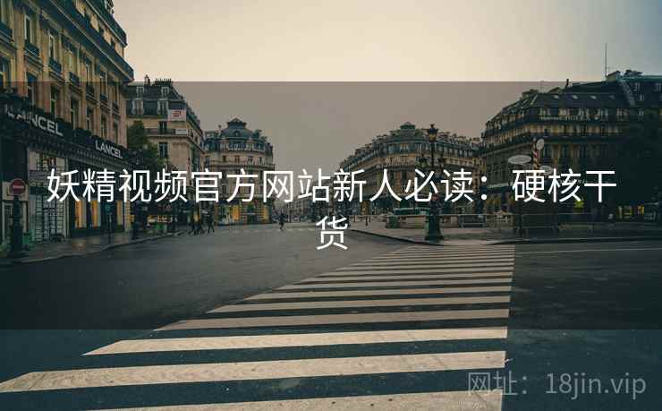 妖精视频官方网站新人必读：硬核干货