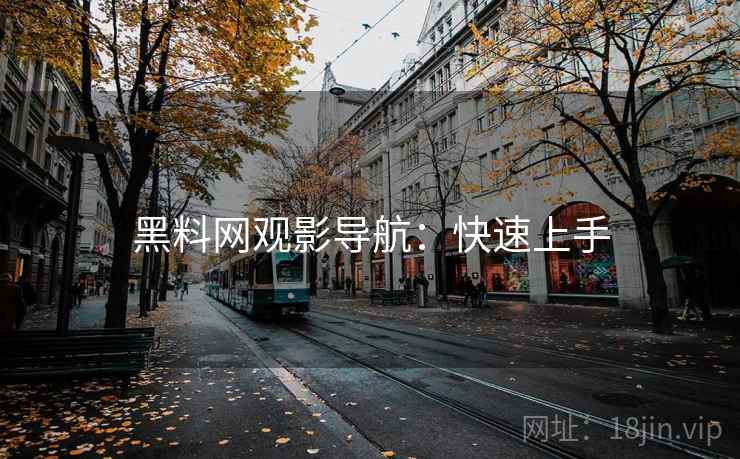 黑料网观影导航：快速上手